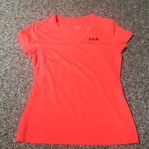 Coral Fila Sport Athletic Tee